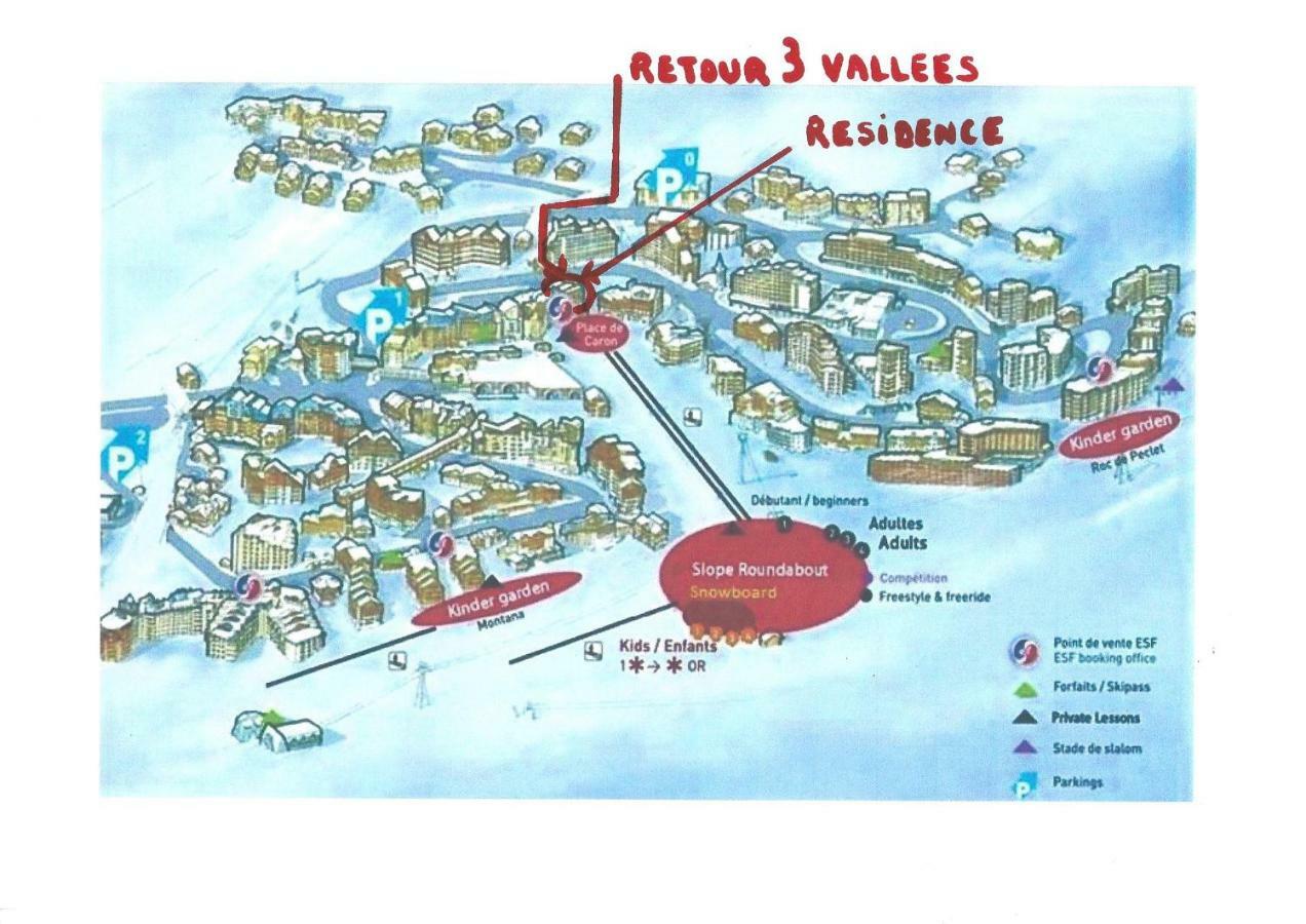 Dernier Etage Avec Vue Sur Les Montagnes Emplacement Exceptionnel Au Coeur De Val Thorens Ski Aux Pieds Prestations Incluses Exterior photo